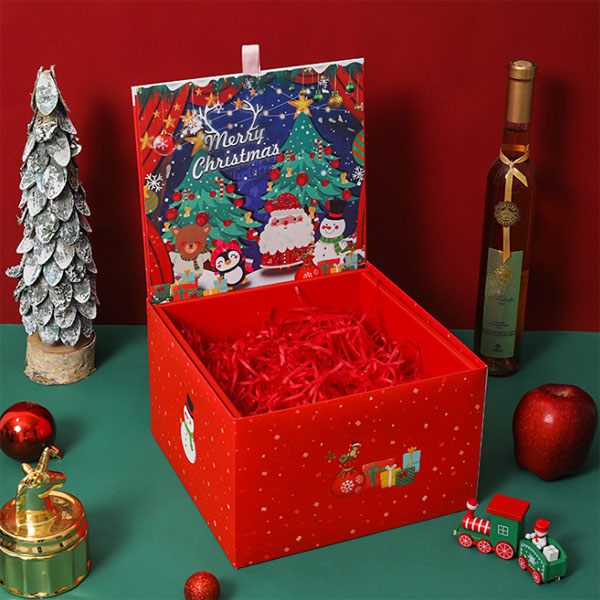 Custom Cardboard Decorative Christmas Gift Paper Pakaging Box Wholesale
