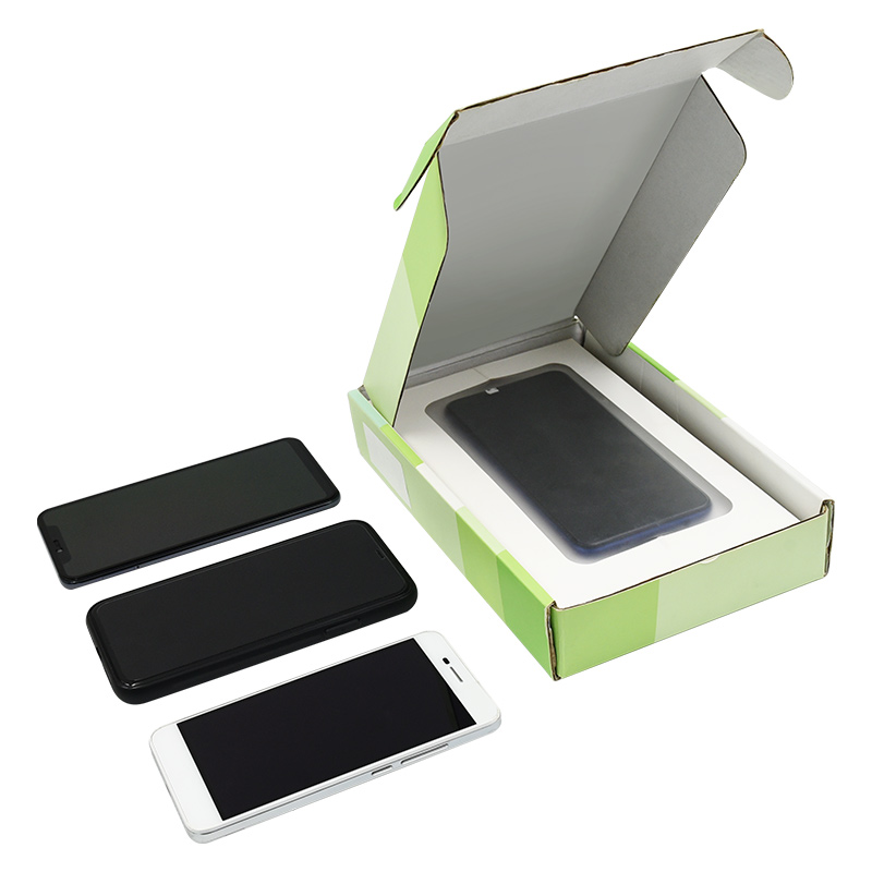 Custom Logo Luxury OEM Empty Boxes Green Cell Mobile Smartphone Box Packaging