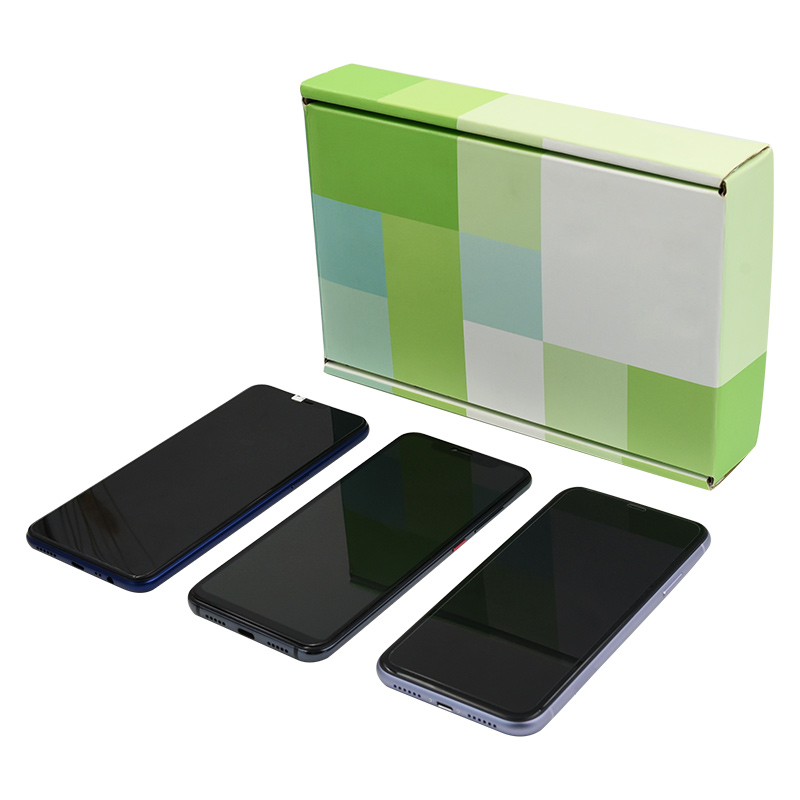 Custom Logo Luxury OEM Empty Boxes Green Cell Mobile Smartphone Box Packaging